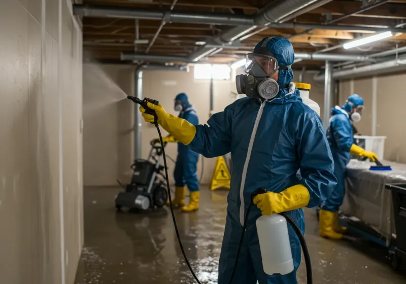 Basement Sanitization and Antimicrobial Treatment process in Edgar, WI